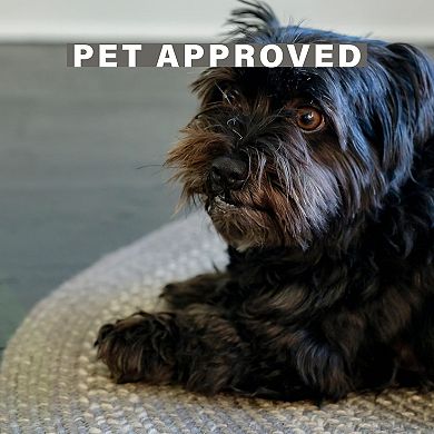 Homespice Grey Cloud Jute Braided Rug Reversible Grey Rug