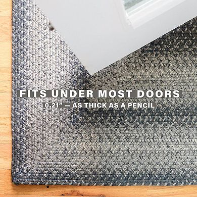 Homespice Flint Hill Jute Braided Rug Reversible Grey Rug