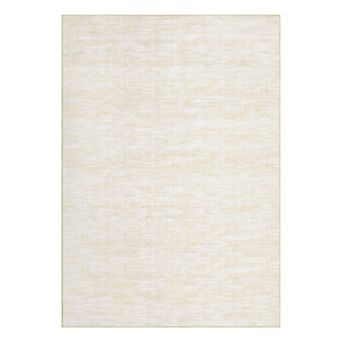 Modern Solid Texture Washable Rug with Non-Slip Backing, Stain-Resistant Contemporary Accent Carpet