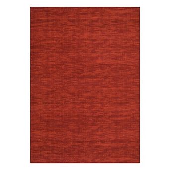 Modern Solid Texture Washable Rug with Non-Slip Backing, Stain-Resistant Contemporary Accent Carpet