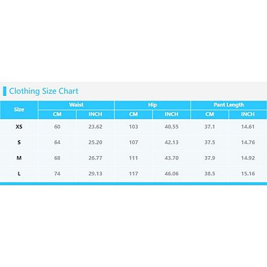 Women's Sports Drawstring Elastic High Waist Wide Leg Casual Solid Color Shorts with Pockets