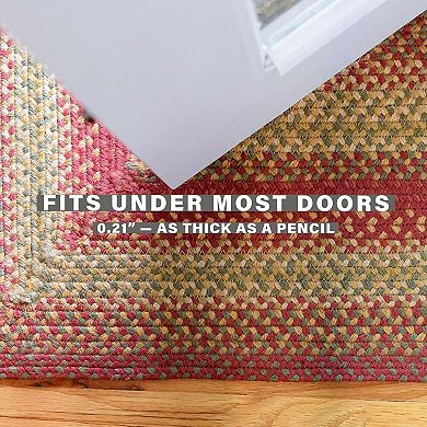 Homespice Cider Barn Jute Braided Rug Reversible Gold & Red Rug