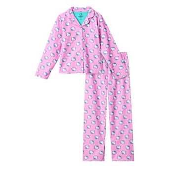 Girls 4-10 Hello Kitty 2 pc Pajama Top & Pajama Bottoms Set