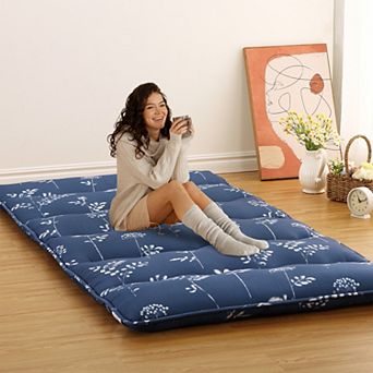 Japanese Floor Mattress, 100% High Density Comfortable Foam, 3" Thicken Foldable Tatami Pad
