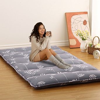 Japanese Floor Mattress, 100% High Density Comfortable Foam, 3" Thicken Foldable Tatami Pad