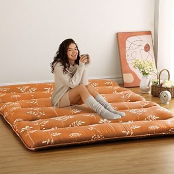 Japanese Floor Mattress, 100% High Density Comfortable Foam, 3" Thicken Foldable Tatami Pad