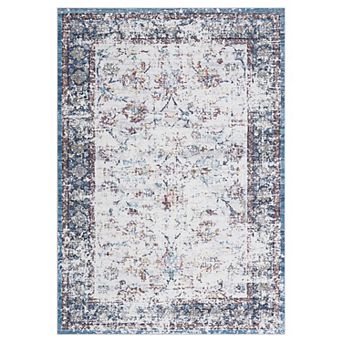 Oriental Machine Washable Rug Non Slip Soft Non Shedding Vintage Carpet
