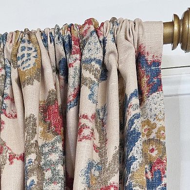 Silvia 100% Cotton Rod Pocket Window Curtain set of 2 Panels