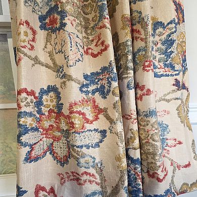 Silvia 100% Cotton Rod Pocket Window Curtain set of 2 Panels
