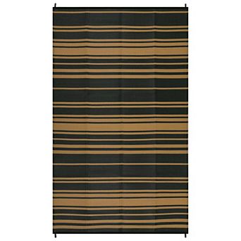 Outdoor Rug Waterproof Reversible Plastic Straw Patio Rugs Stain-Resistant Foldable Camping Carpet