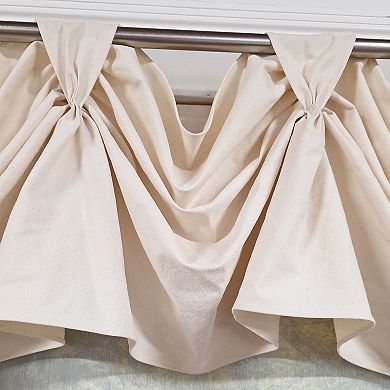 Soft Duck 3-S Victory 100% Cotton Tab Top Swag Window Curtain