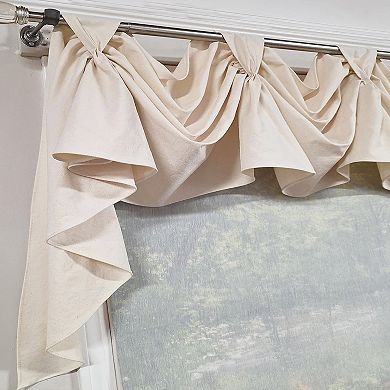 Soft Duck 3-S Victory 100% Cotton Tab Top Swag Window Curtain