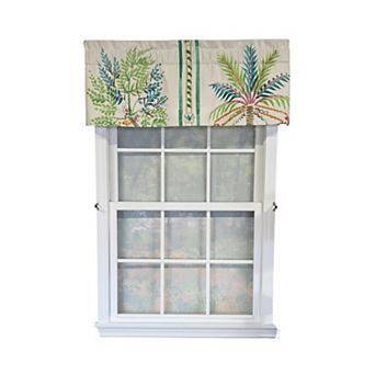 Felicity Tailored 100% Cotton Rod Pocket Lined Window Valance 50" x 15" Multi