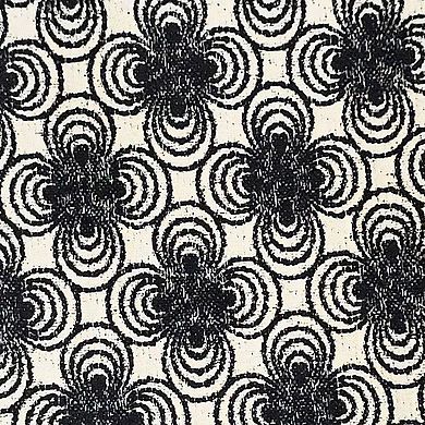 Virtue Glory 100% Cotton Rod Pocket Lined Window Valance 50" x 16" Black