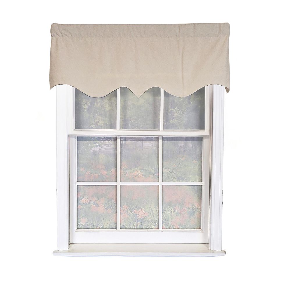 Soft Duck Regal 100% Cotton Rod Pocket Lined Window Valance