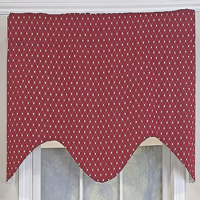 Passat Cornice 100% Cotton Rod Pocket Window Valance 50" x 17" Red