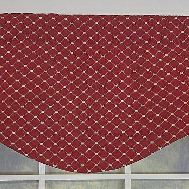 Passat Cornice 100% Cotton Rod Pocket Window Valance 50" x 17" Red