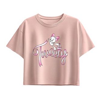 Girls 7-16 Looney Tunes Tweety Coquette Boxy Tee