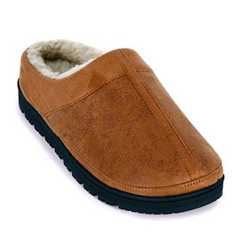 Men's isotoner Microsuede Distressed Indoor/Outdoor Memory Foam Clog Slippers