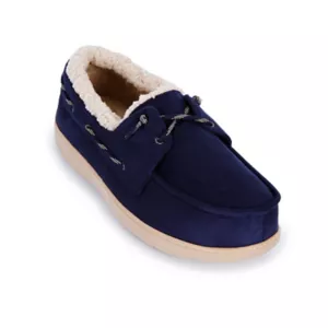 Men's isotoner Memory Foam Indoor/Outdoor Lace-Up Moccasin Slippers