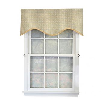 Rosalinda Cornice 100% Cotton Rod Pocket Lined Window Valance 50" x 17" Yellow