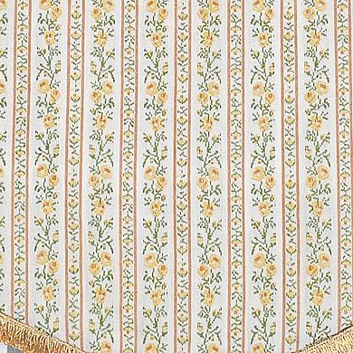 Rosalinda Cornice 100% Cotton Rod Pocket Lined Window Valance 50" x 17" Yellow