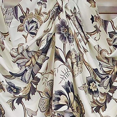 Zanzibar 3-S Victory 100% Cotton Tab Top Swag Window Curtain 54" x 25" Gray