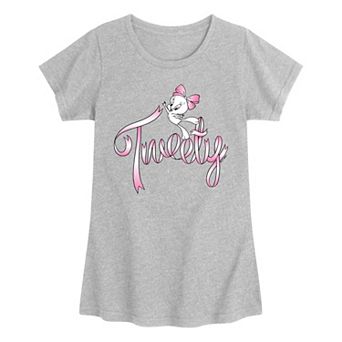 Girls 7-16 Looney Tunes Tweety Coquette Graphic Tee
