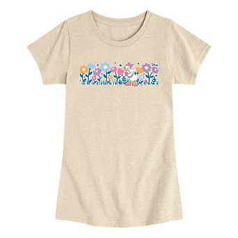 Disney's Daisy Girls 7-16 Stop And Smell The Flowers Graphic Tee