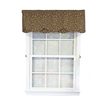 Chopin Petticoat 100% Cotton Rod Pocket Lined Window Valance 50" x 15" Brown