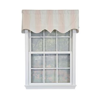 Faded Stripe Regal 100% Cotton Rod Pocket Lined Window Valance 50" x 17" Pink