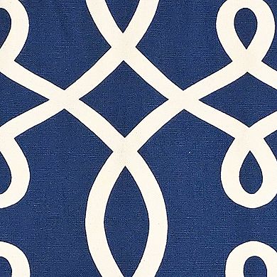 Oblique Regal 100% Cotton Rod Pocket Lined Window Valance 50" x 17" Navy