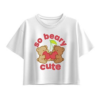 Girls 7-16 Beary Cute Boxy Tee