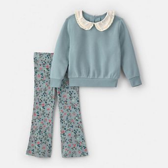 Baby Girl Carter's 2 pc Floral Fleece Sweatshirt & Pant Set
