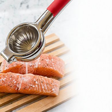 Stainless Steel Lemon & Lime Press Heavy-Duty Manual Citrus Juicer