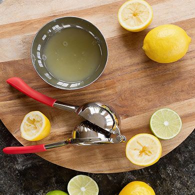 Stainless Steel Lemon & Lime Press Heavy-Duty Manual Citrus Juicer