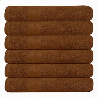 Cotton Bath Towels 6-Pack Quick-Dry Soft Breathable