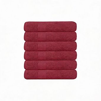 Cotton Bath Towels 6-Pack Quick-Dry Soft Breathable