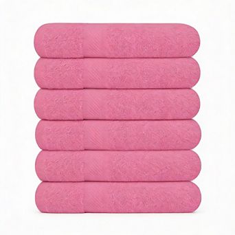 6-Pack Quick-Dry Cotton Bath Towels Soft Breathable Multi-Use