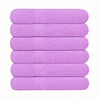6-Pack Quick-Dry Cotton Bath Towels Soft Breathable Multi-Use