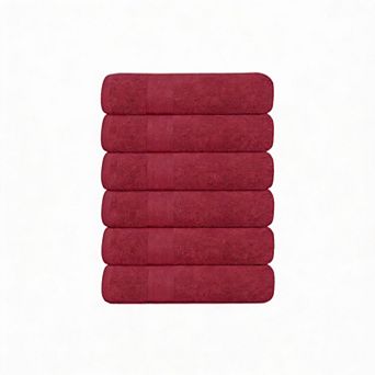 6-Pack Quick-Dry Cotton Bath Towels Soft Breathable Multi-Use