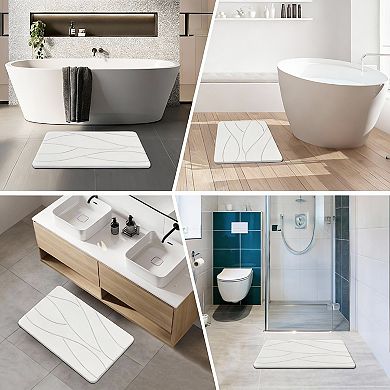Stone Bath Mat Diatomite Non-slip Quick Dry