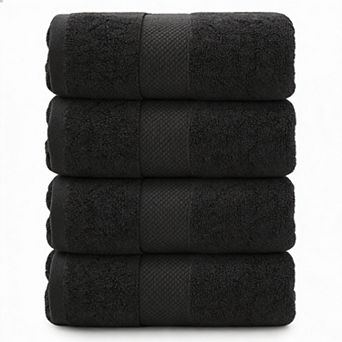 700 GSM Cotton Bath Towels Set of 4 Hotel Spa Soft Absorbent