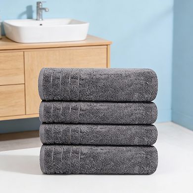Super Fine Cotton 8-Piece Towel Set Lightweight Quick-Dry