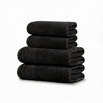 Super Fine Cotton 8 pc Towel Set Lightweight Quick-Dry