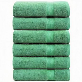 Cotton Quick-Dry Towels 6-Pack 24x48 Soft Absorbent Gym Spa Pool