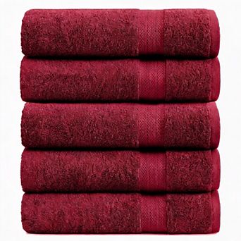 Cotton Quick-Dry Towels 6-Pack 24x48 Soft Absorbent Gym Spa Pool
