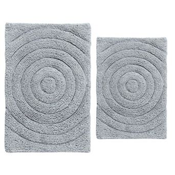 Echo 220 GSF Non Skid Back Bath Rug Set - 2- Piece - 17x24 and 21x34"