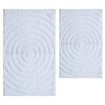Echo 220 GSF Non Skid Back Bath Rug Set - 2- Piece - 17x24 and 21x34"