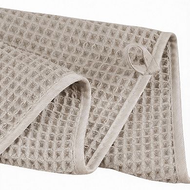 430 GSM Waffle Microfiber Towel Set Quick-Dry Li nt-Free 6pc